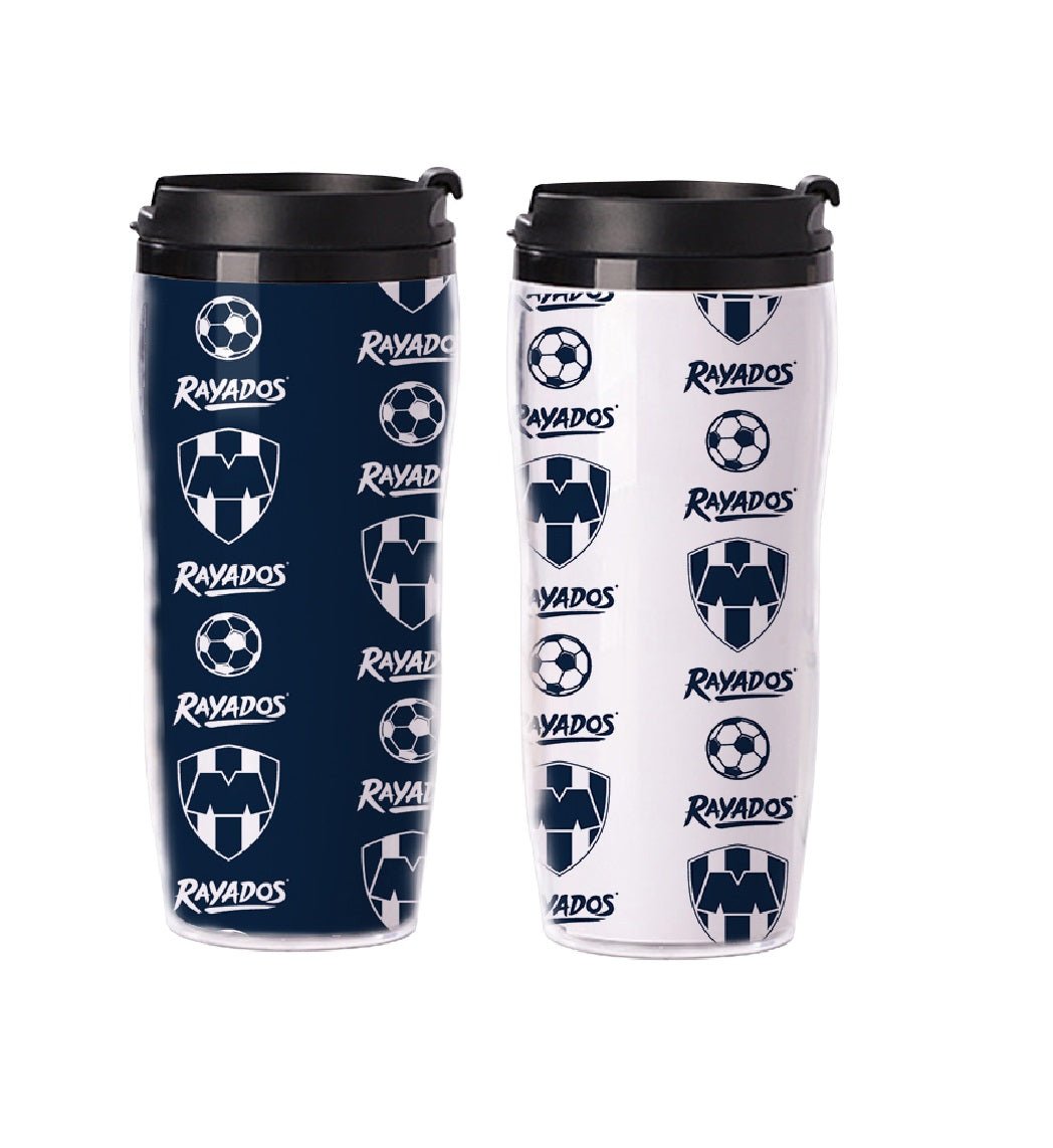 Gamedays Gear La Liga MX 16 Oz. Plastic Double Wall Tumbler with Flip Lid 2 Pack LLMX - PT - 001 - 7004