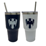 Gamedays Gear La Liga MX 30 Oz. Double Wall SS Tumbler with SS Straw 2 Pack LLMX - SS30 - 001 - 7004