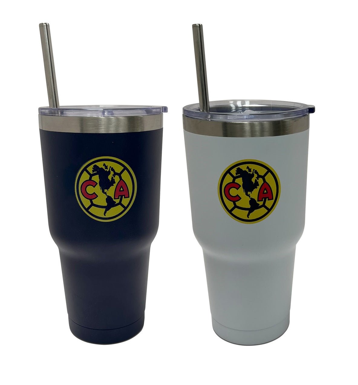 Gamedays Gear La Liga MX 30 Oz. Double Wall SS Tumbler with SS Straw 2 Pack LLMX - SS30 - 001 - 7001