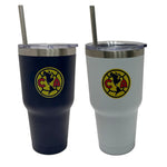 Gamedays Gear La Liga MX 30 Oz. Double Wall SS Tumbler with SS Straw 2 Pack LLMX - SS30 - 001 - 7001