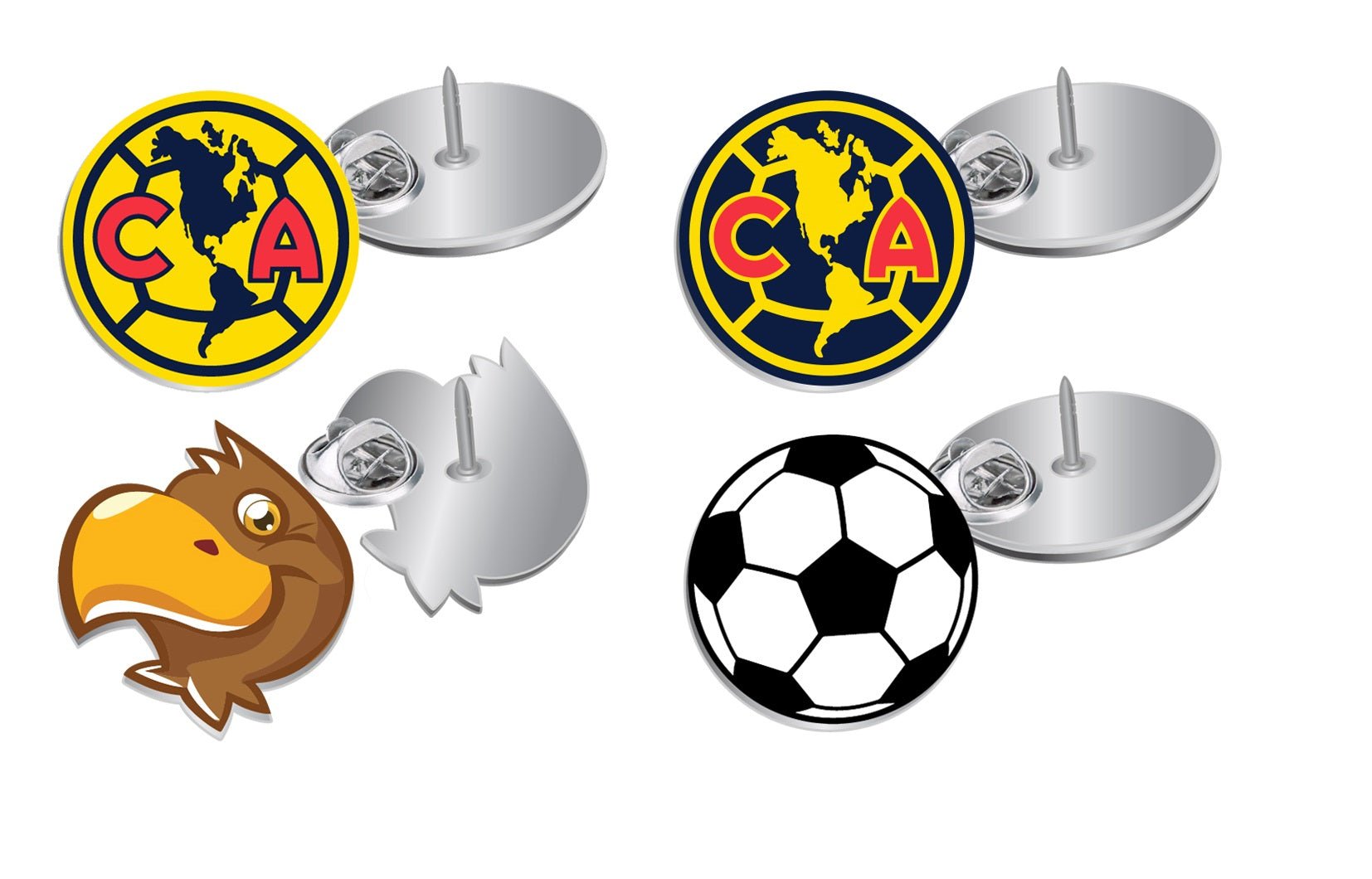 Gamedays Gear La Liga MX 4 pc Collectible Pin Set LLMX - PS001 - 7001