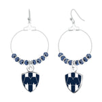 Gamedays Gear La Liga MX Fancy Beaded Hoop Earring with Team Logo Charm LLMX - E039 - 7004
