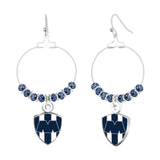 Gamedays Gear La Liga MX Fancy Beaded Hoop Earring with Team Logo Charm LLMX - E039 - 7004