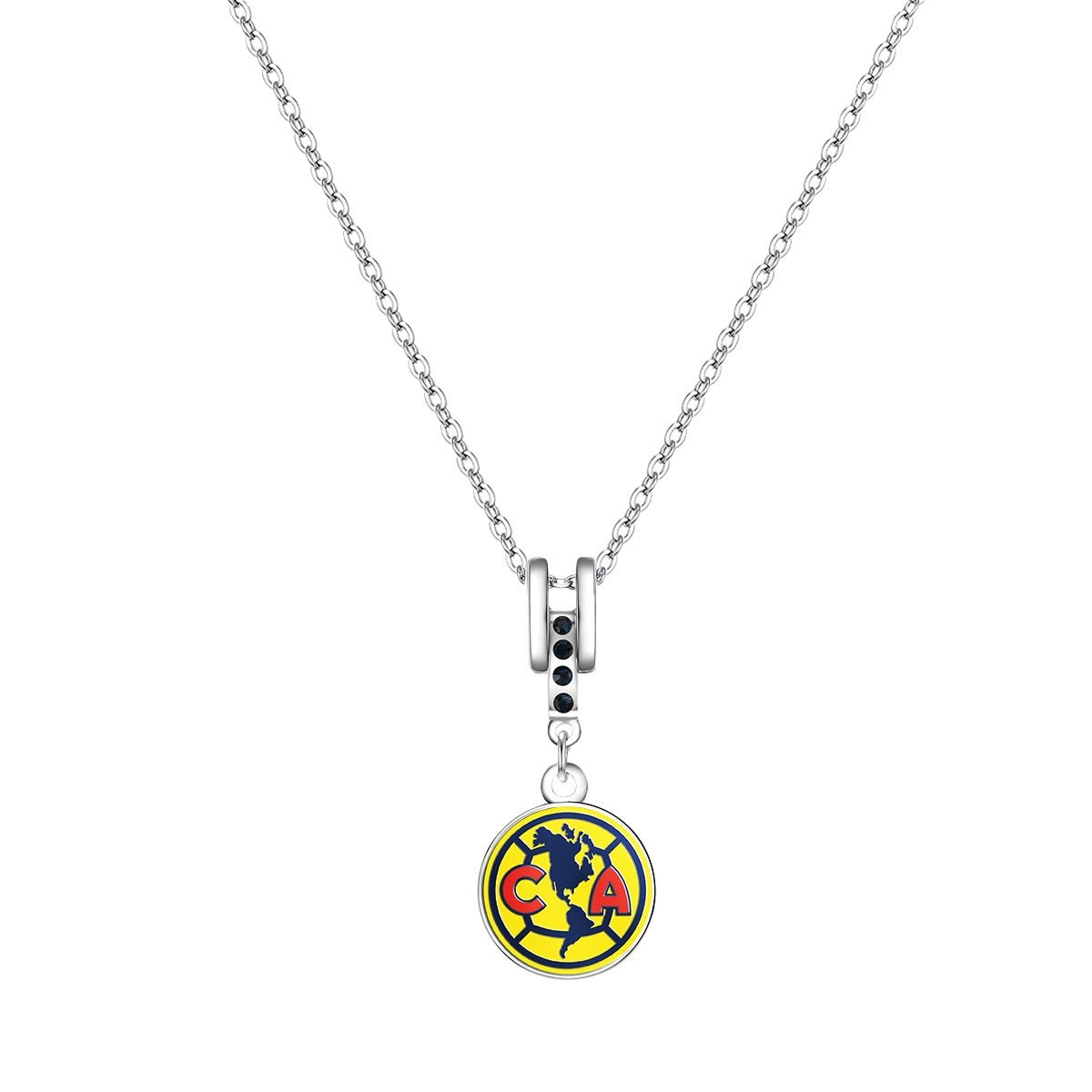 Gamedays Gear La Liga MX Rhine Stone Pendant with Charm Logo 18" + 2" Extension Necklace LLMX - N015 - 7001