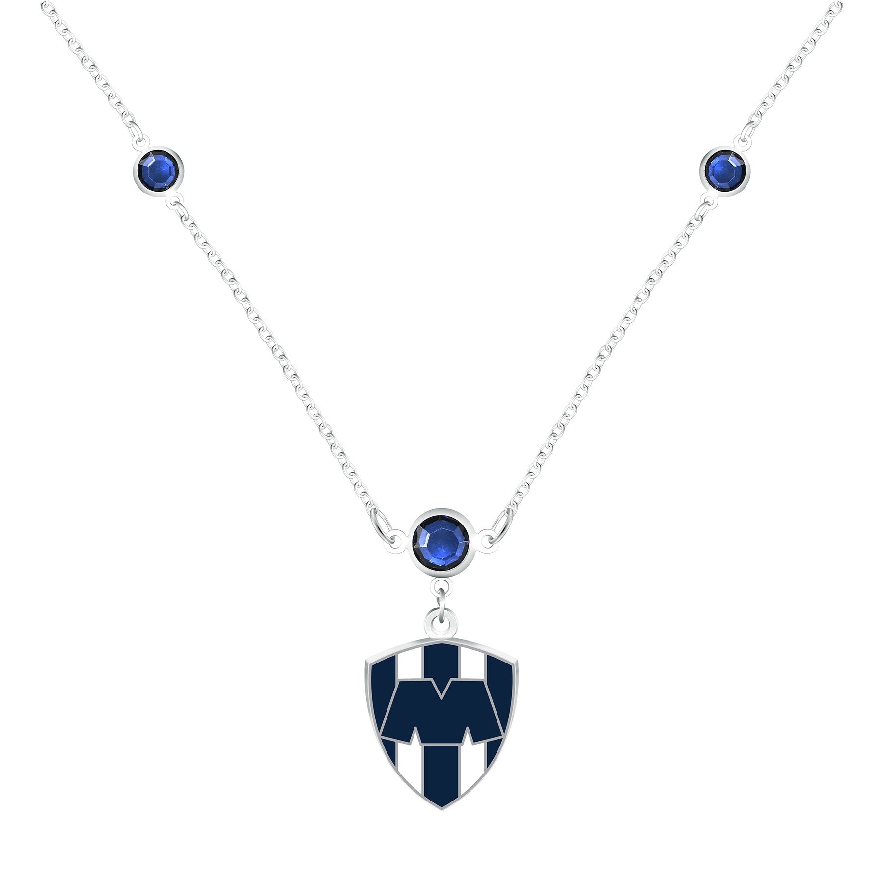 Gamedays Gear La Liga MX Three Faceted Disc Bead Charm Logo 18" + 2" Extension Necklace LLMX - N022 - 7004