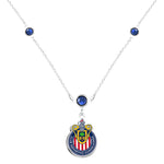 Gamedays Gear La Liga MX Three Faceted Disc Bead Charm Logo 18" + 2" Extension Necklace LLMX - N022 - 7002