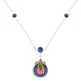 Gamedays Gear La Liga MX Three Faceted Disc Bead Charm Logo 18" + 2" Extension Necklace LLMX - N022 - 7002