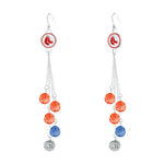Gamedays Gear MLB Beaded Dangle Earrings E052 - 2004