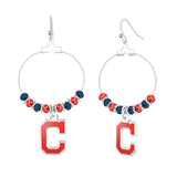 Gamedays Gear MLB Beaded Hoop Earrings E039 - 2008