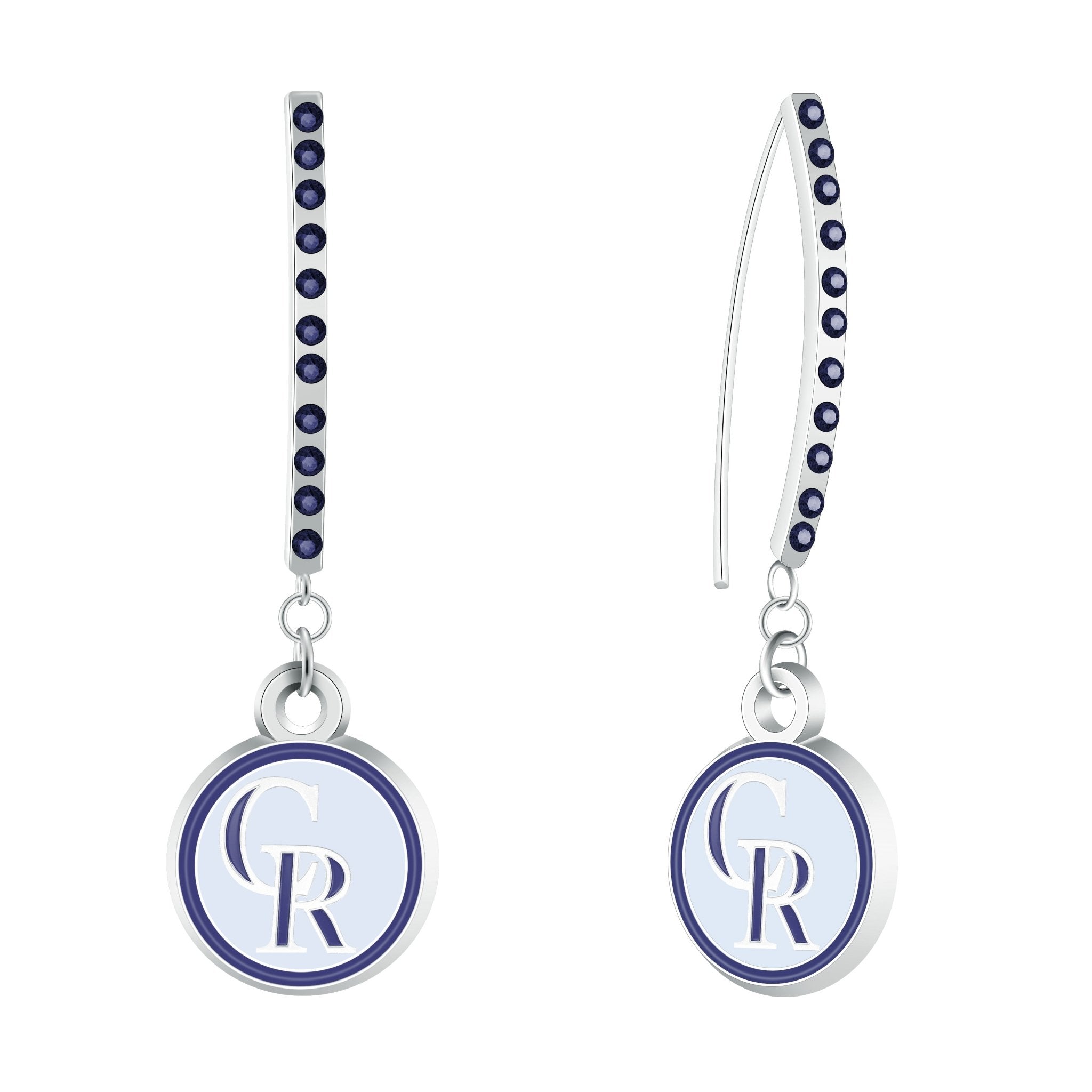 Gamedays Gear MLB Rhinestone Vertical Earrings E024 - 2009