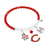 Gamedays Gear MLB Three Charm Logo Bead Bracelet B015 - 2007
