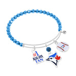 Gamedays Gear MLB Three Charm Logo Bead Bracelet B015 - 2029