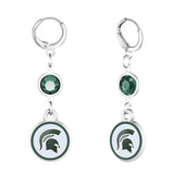 Gamedays Gear NCAA Beaded Dangle Hoop Earrings E038 - 4030