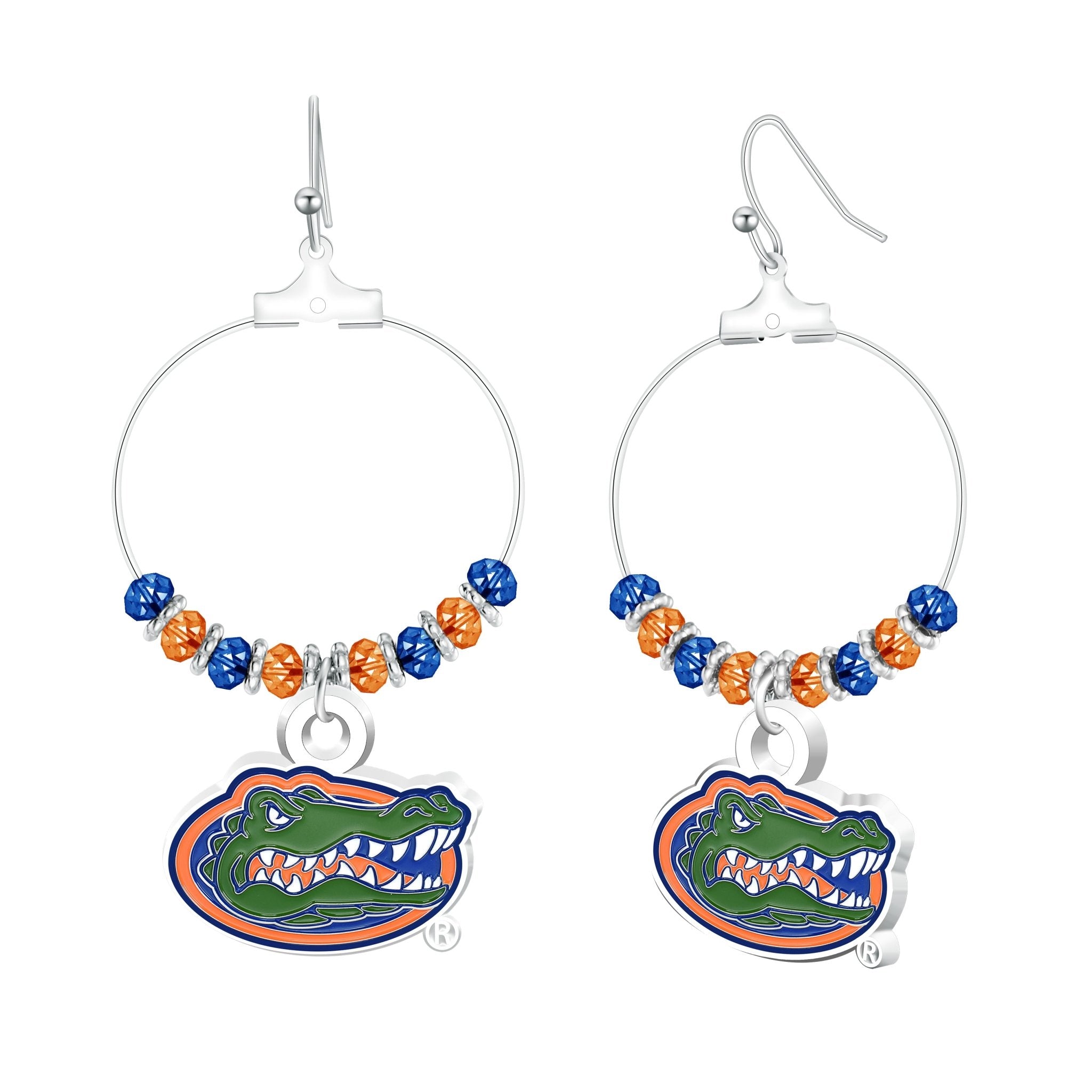 Gamedays Gear NCAA Beaded Hoop Earrings E039 - 4013