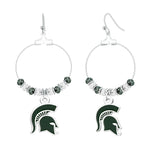 Gamedays Gear NCAA Beaded Hoop Earrings E039 - 4030