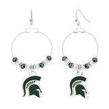 Gamedays Gear NCAA Beaded Hoop Earrings E039 - 4030