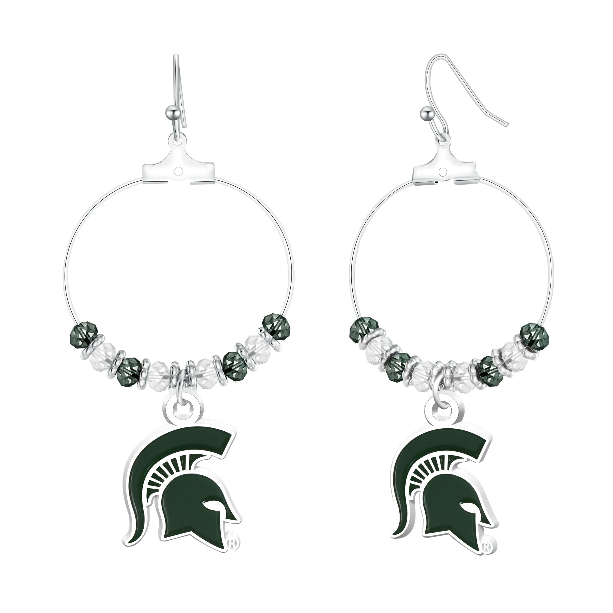 Gamedays Gear NCAA Beaded Hoop Earrings E039 - 4030