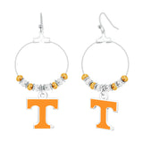 Gamedays Gear NCAA Beaded Hoop Earrings E039 - 4055