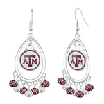Gamedays Gear NCAA Beaded Teardrop Earrings E037 - 4057