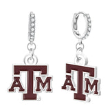 Gamedays Gear NCAA Rhinestone Circle Earrings E034 - 4057
