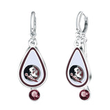 Gamedays Gear NCAA Rhinestone Teardrop Earrings E033 - 4014