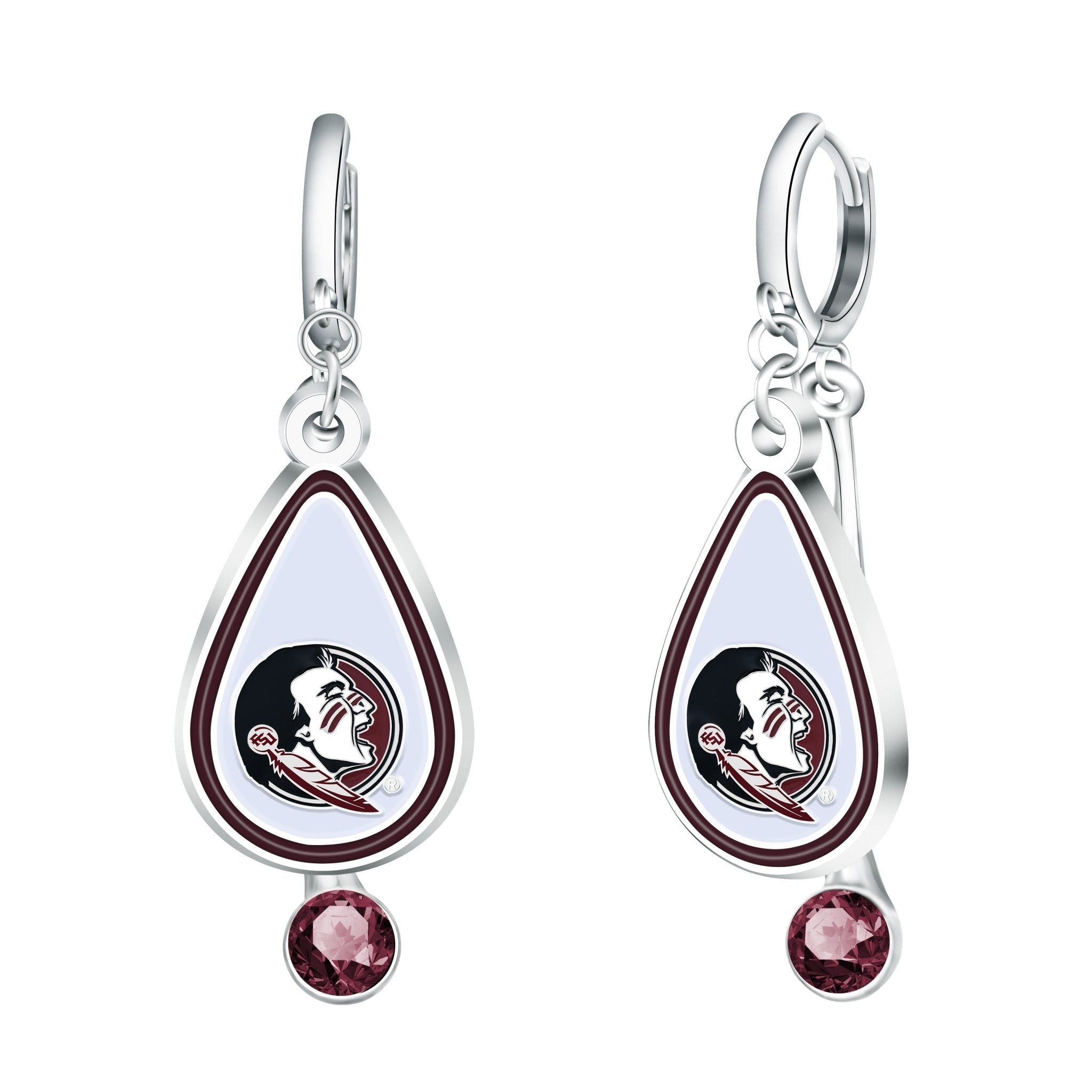Gamedays Gear NCAA Rhinestone Teardrop Earrings E033 - 4014