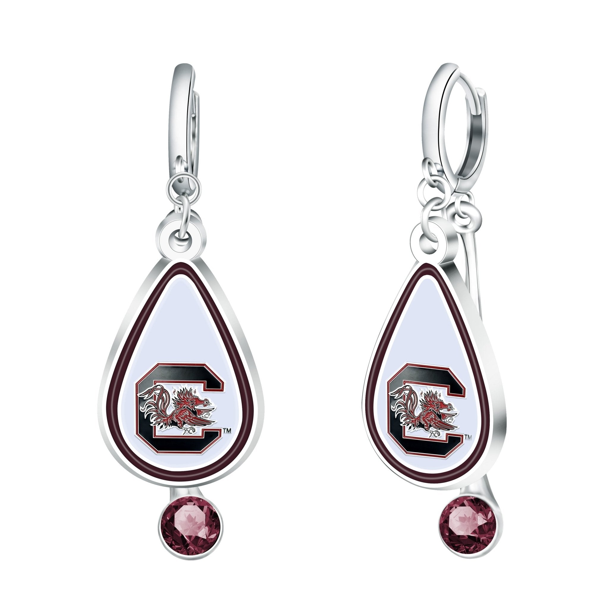 Gamedays Gear NCAA Rhinestone Teardrop Earrings E033 - 4051