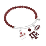 Gamedays Gear NCAA Three Charm Logo Bead Bracelet B015 - 4057
