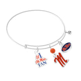 Gamedays Gear NCAA Three Charm Logo Bracelet B005 - 4032