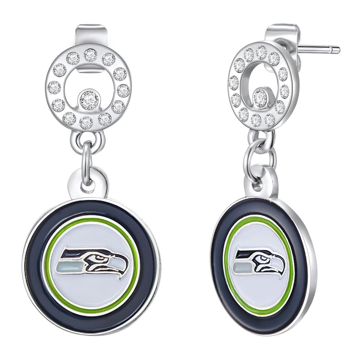 Gamedays Gear NFL Circle Post Earrings E005 - 1028