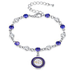 Gamedays Gear NFL Two Tone Crystal Bangle Bracelet B012 - 1003