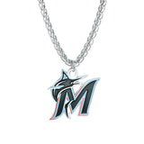 Miami Marlins Primary Team Logo Necklace