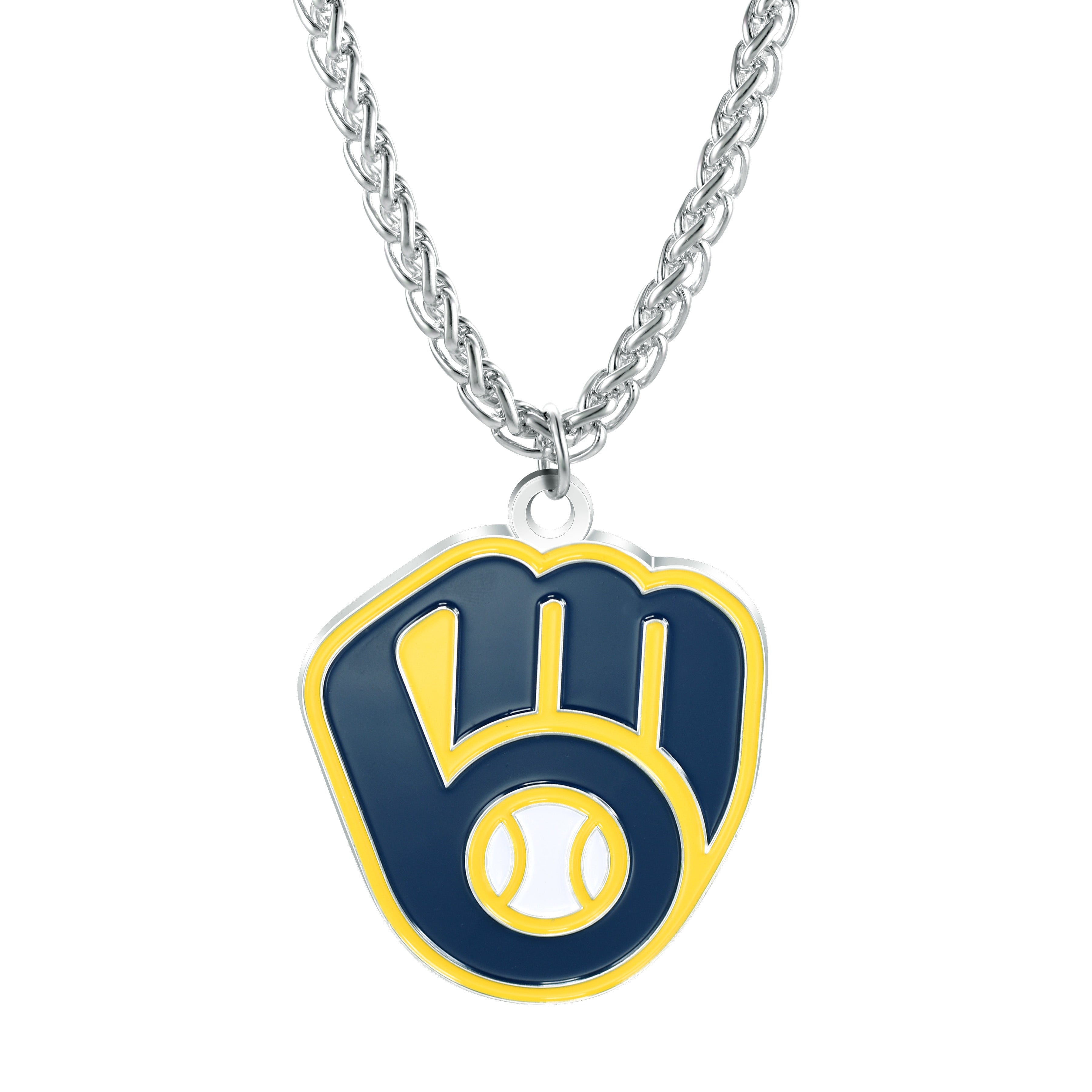 Milwaukee Brewers Primary Team Logo Necklace