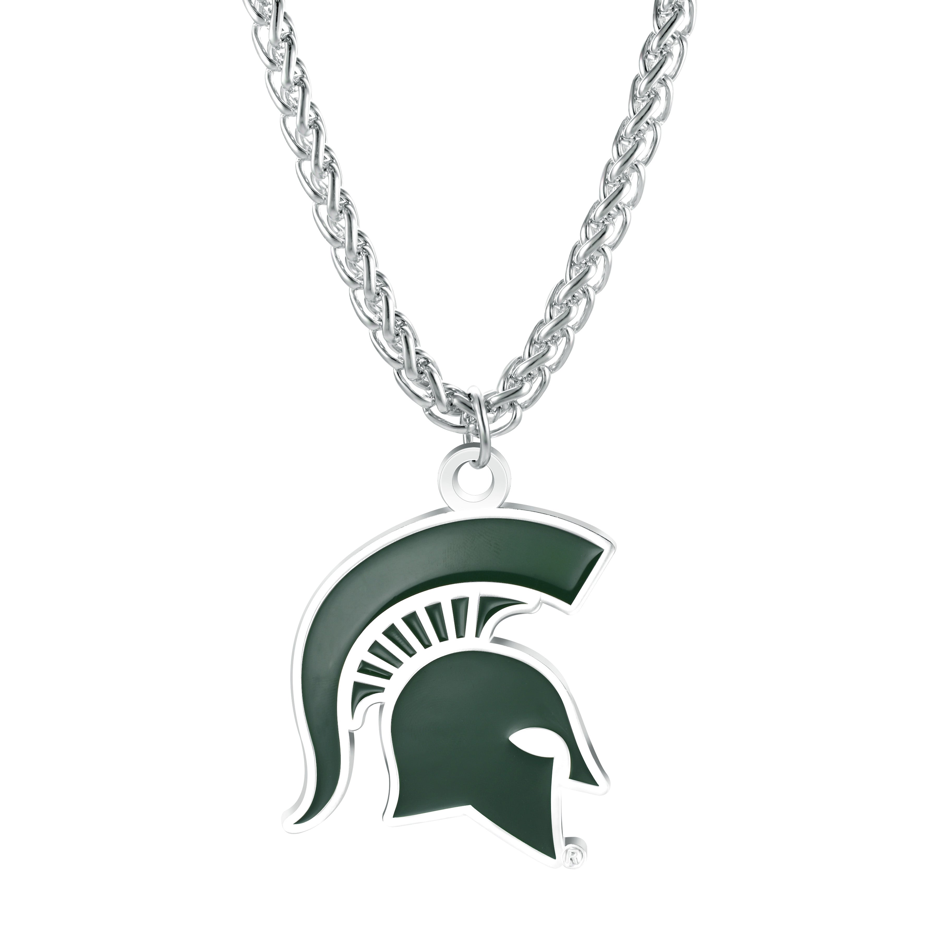 Michigan State Spartans Primary Team Logo Necklace