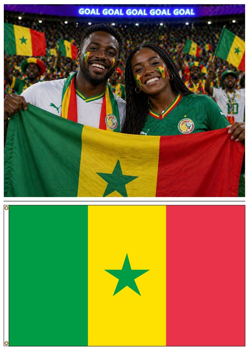 Gamedays Gear Country Flag 3x5 ft - World Cup 2026 Outdoor Wall Flag CF-190