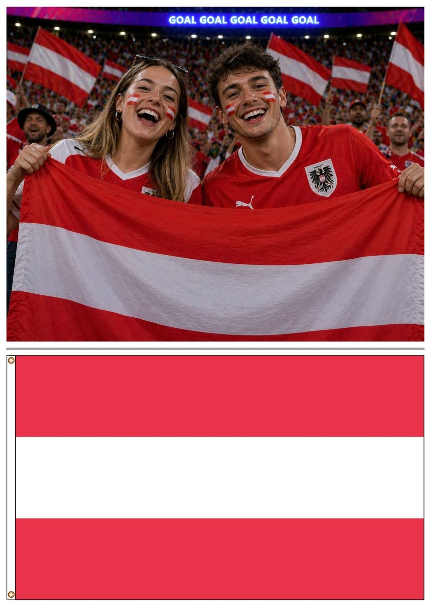 Gamedays Gear Country Flag 3x5 ft - World Cup 2026 Outdoor Wall Flag CF-190