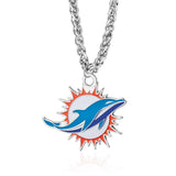 Gamedays Gear Miami Dolphins Primary Team Logo Necklace N010-1017-SI