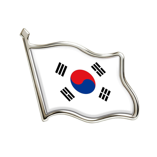 World Cup 2026 South Korea Flag Enamel Lapel Pin 12-Piece Set