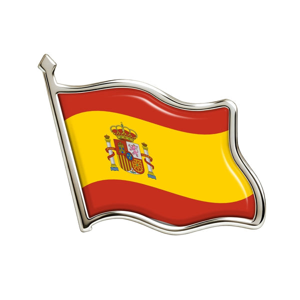 World Cup 2026 Spain Flag Enamel Lapel Pin 12-Piece Set