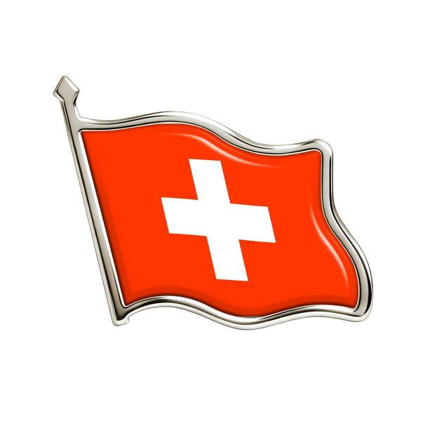 World Cup 2026 Switzerland Flag Enamel Lapel Pin 12-Piece Set