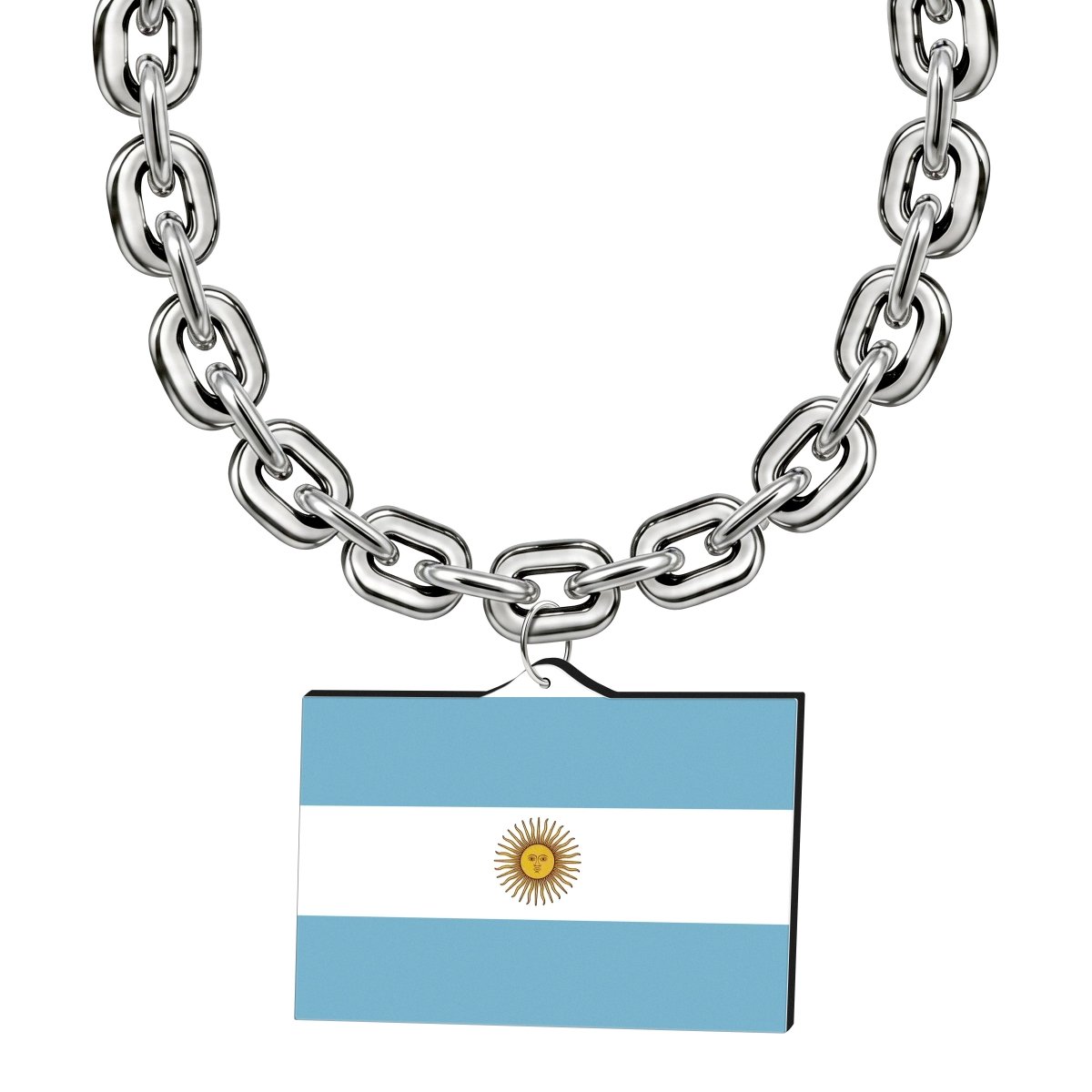Gamedays Gear World Cup 2026 Country Flag Fan Chain Necklace with Flag Pendant JFCNP-007