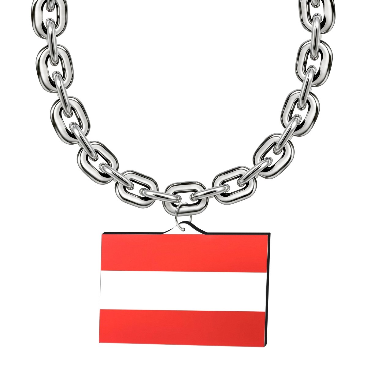 Gamedays Gear World Cup 2026 Country Flag Fan Chain Necklace with Flag Pendant JFCNP-010