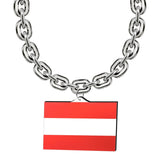 Gamedays Gear World Cup 2026 Country Flag Fan Chain Necklace with Flag Pendant JFCNP-010