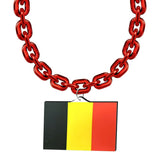 Gamedays Gear World Cup 2026 Country Flag Fan Chain Necklace with Flag Pendant JFCNP-017