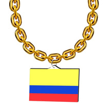 World Cup 2026 Colombia Flag Fan Chain Necklace