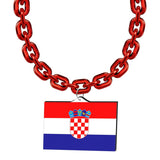 Gamedays Gear World Cup 2026 Country Flag Fan Chain Necklace with Flag Pendant JFCNP-041