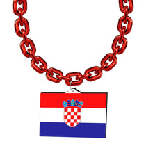 World Cup 2026 Croatia Flag Fan Chain Necklace