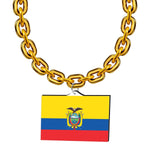 Gamedays Gear World Cup 2026 Country Flag Fan Chain Necklace with Flag Pendant JFCNP-051