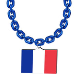 Gamedays Gear World Cup 2026 Country Flag Fan Chain Necklace with Flag Pendant JFCNP-062