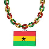 Gamedays Gear World Cup 2026 Country Flag Fan Chain Necklace with Flag Pendant JFCNP-067